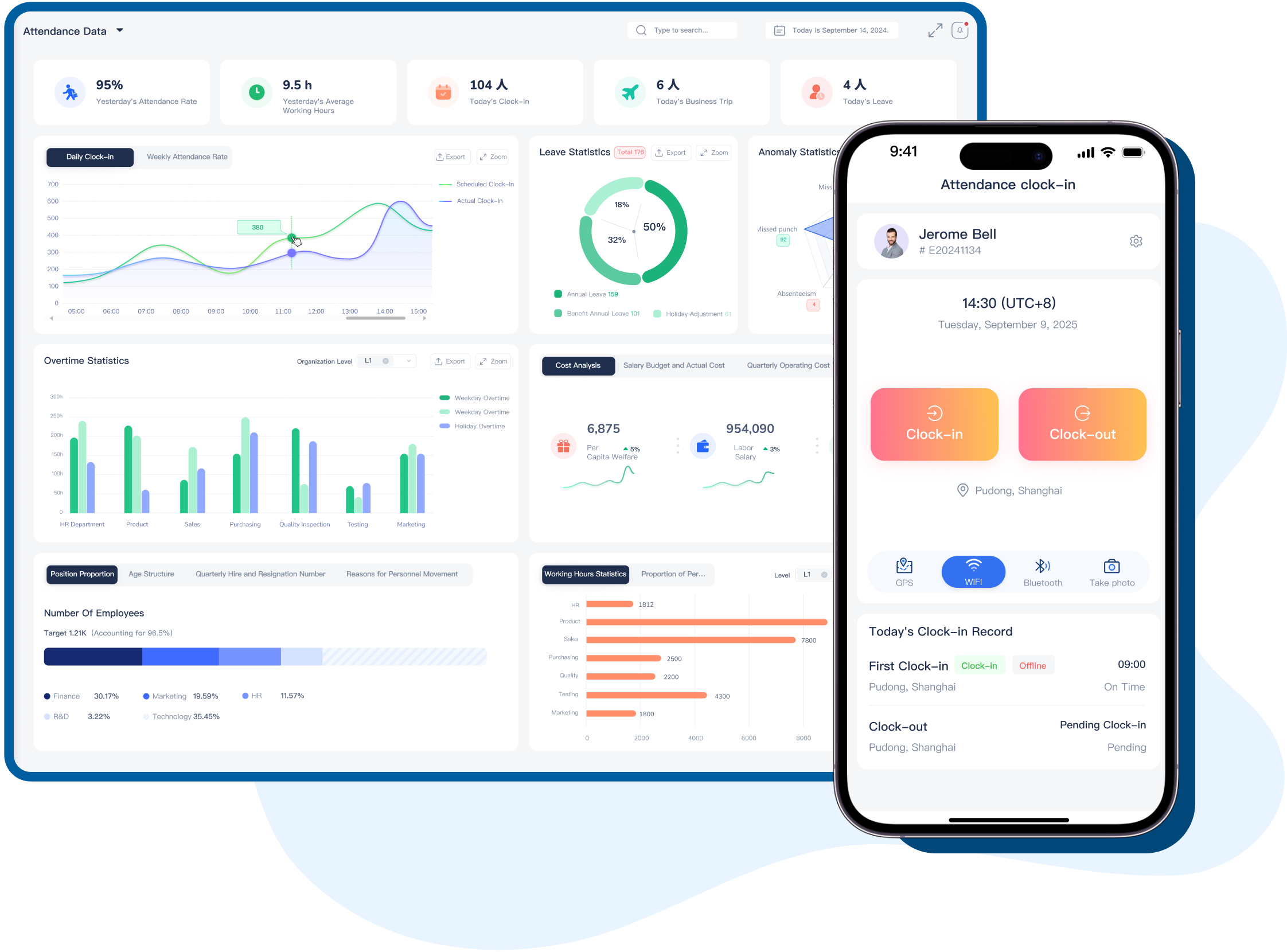 Time & Attendance Illustration